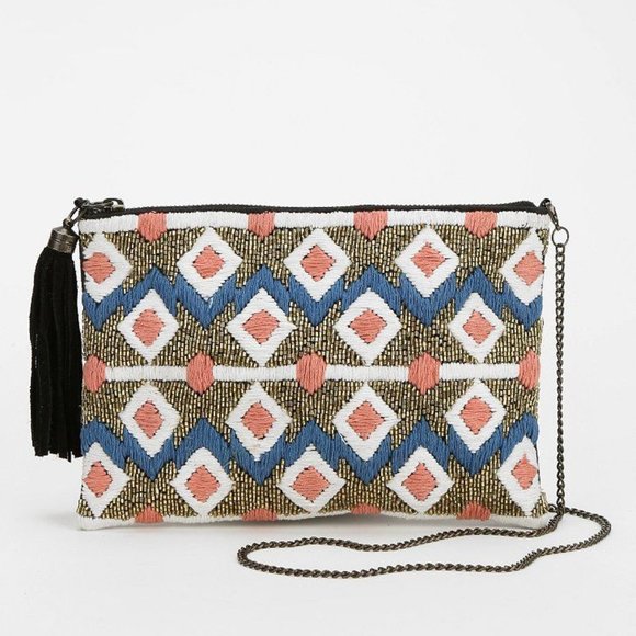 Urban Outfitters Handbags - ✨HOST PICK✨ Ecote Beaded Clutch Convertible Crossbody